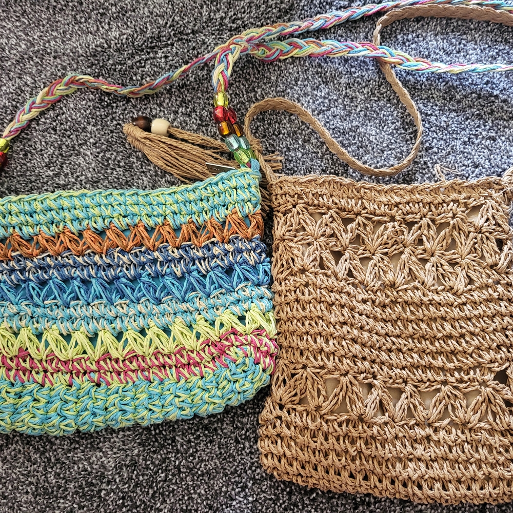 Colorful Woven Crossbody Bag